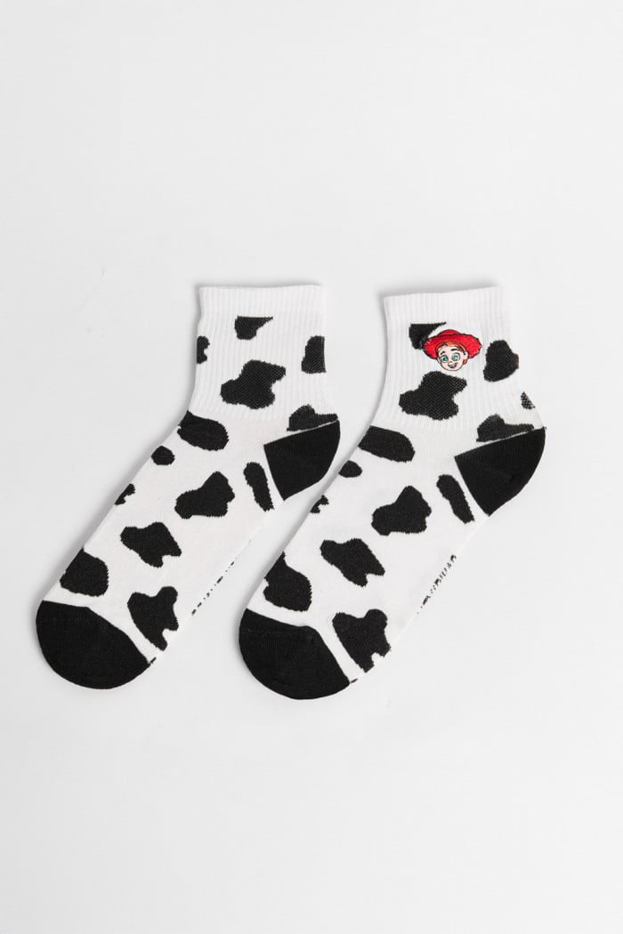 Medias cremas cortas con diseño de Toy Story