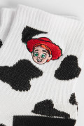 Medias cremas cortas con diseño de Toy Story
