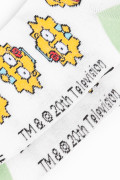 Medias cremas tobilleras con diseños de Los Simpson