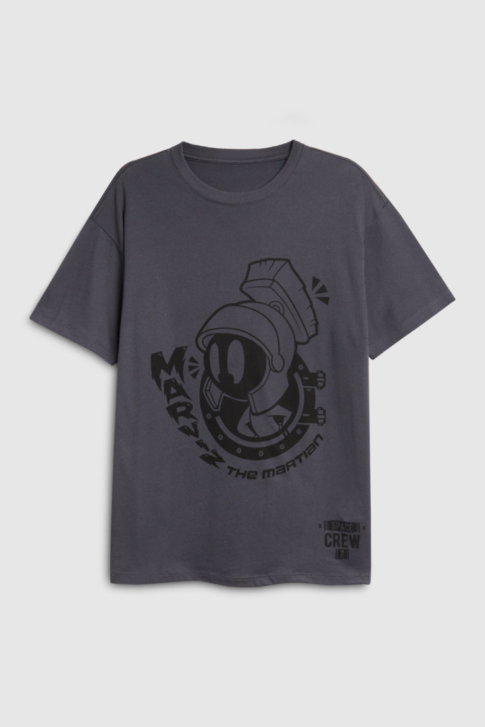 Camiseta gris intensa manga corta de Looney Tunes