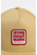 Gorra kaki con parche bordado de "miles hidh life of - the champions"