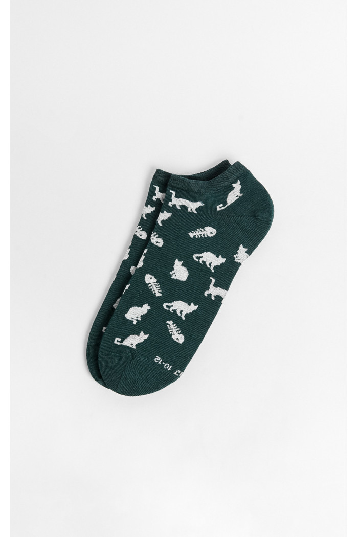 Medias tobilleras con diseño en jacquard