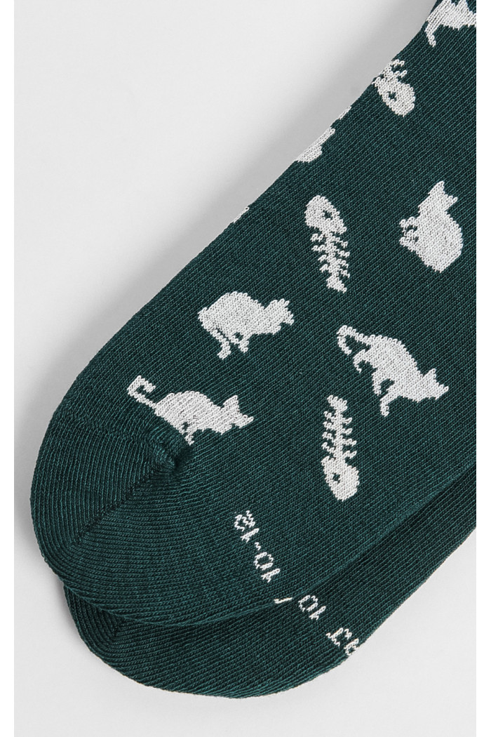 Medias tobilleras con diseño en jacquard