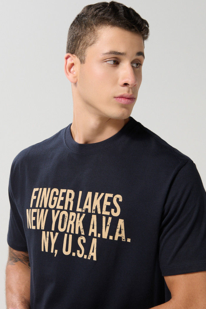Camiseta manga corta unicolor con para hombre cuello redondo básica.