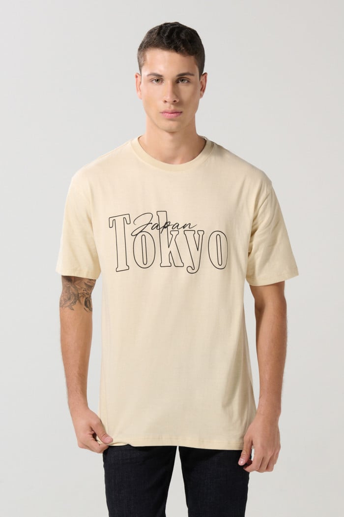 Camiseta manga corta unicolor con para hombre cuello redondo básica.