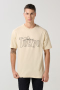 Camiseta manga corta unicolor con para hombre cuello redondo básica.