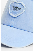 Gorra tipo Trucker en azul claro con lavado