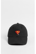 Cachucha sin refuerzo, unicolor, cierre plástico, bordado en frente en pieza, Licencia Super Man, DC Comics.