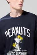 Camiseta azul intensa manga larga con arte de Snoopy