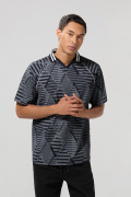Camiseta oversize azul intensa college con manga ranglan