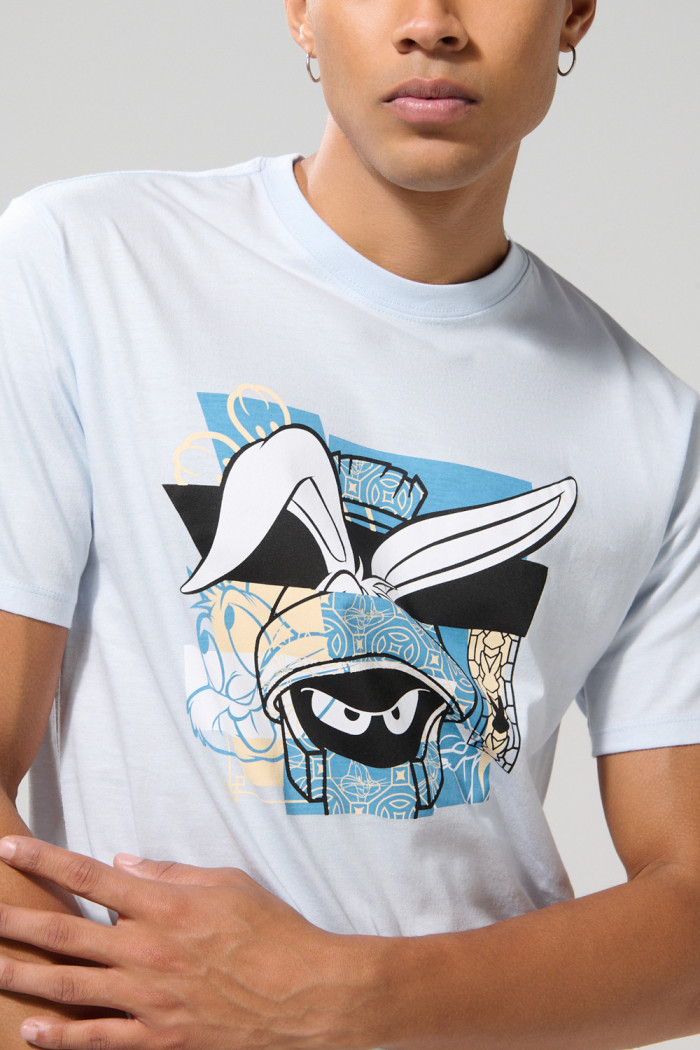 Camiseta azul clara manga corta de Looney Tunes