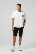 Camiseta crema manga corta oversize con diseños de Donald
