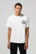 Camiseta crema manga corta oversize con diseños de Donald