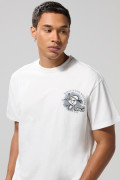Camiseta crema manga corta oversize con diseños de Donald