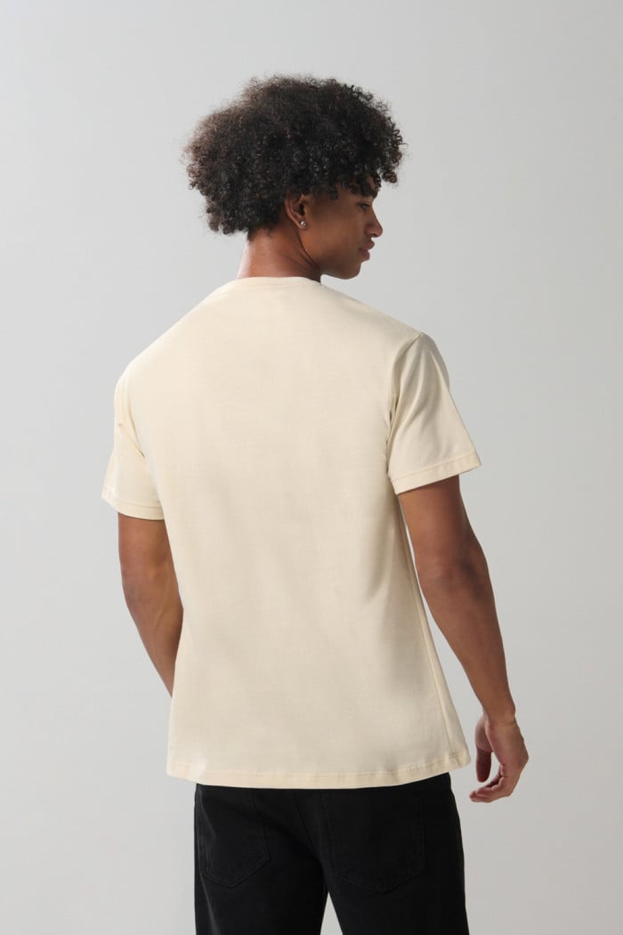 Camiseta del Pájaro Loco kaki clara con manga corta