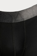 Bóxer brief-medio negro con parte delantera forrada