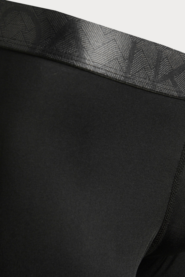 Bóxer brief-medio negro con parte delantera forrada