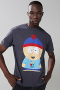 Camiseta gris intensa de South Park manga corta