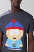 Camiseta gris intensa de South Park manga corta