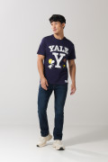 Camiseta unicolor cuello redondo de Snoopy & Yale

