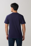 Camiseta unicolor cuello redondo de Snoopy & Yale

