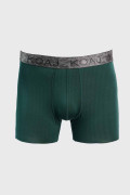 Bóxer midway brief-largo verde oscuro con costuras planas