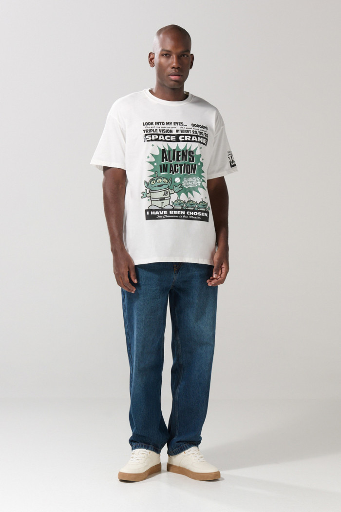 Camiseta unicolor oversize manga corta de Toy Story