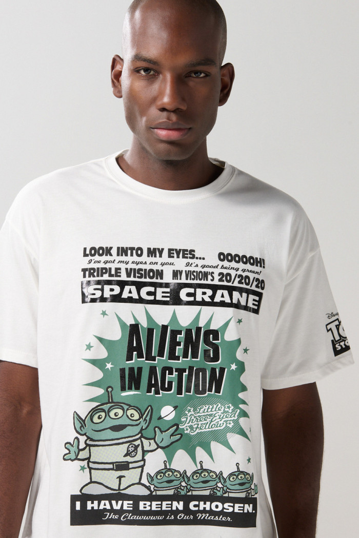 Camiseta unicolor oversize manga corta de Toy Story