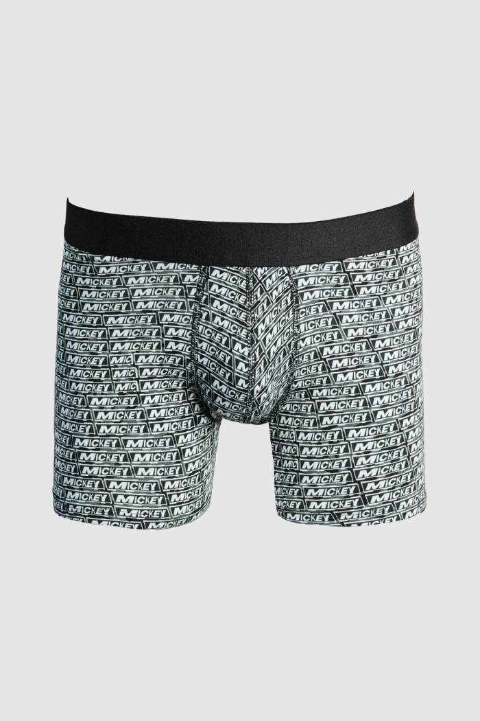 Bóxer brief-medio negro con estampados de Mickey
