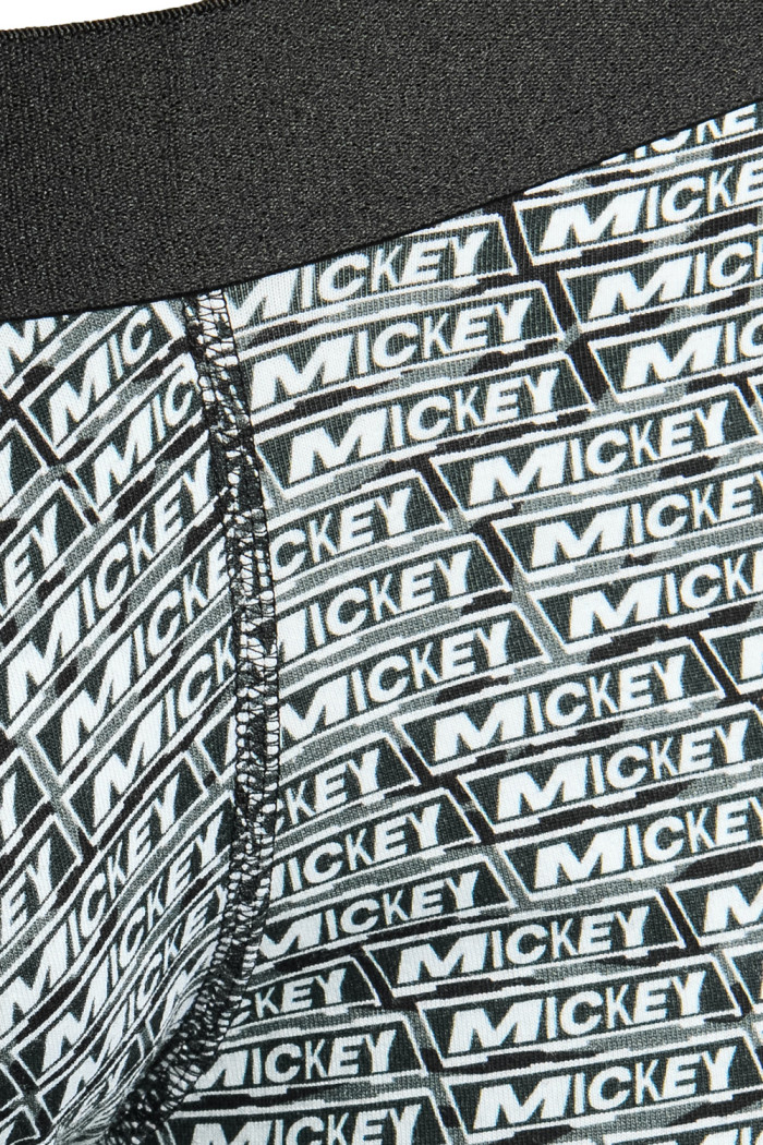 Bóxer brief-medio negro con estampados de Mickey