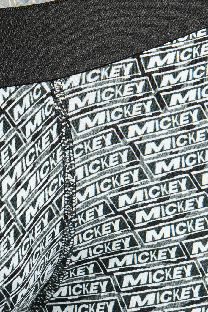 Bóxer brief-medio negro con estampados de Mickey