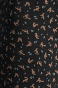 Bóxer midway brief-largo negro estampado en algodón