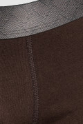 Bóxer café oscuro midway brief-largo en algodón