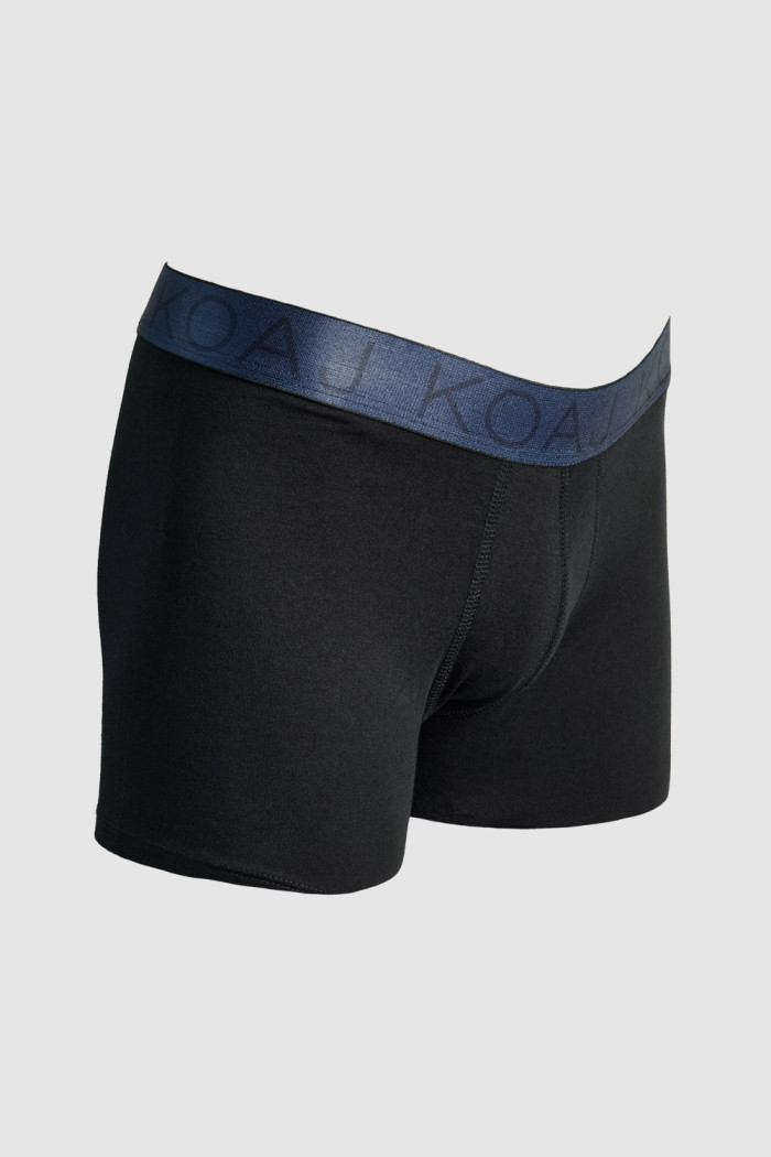 Bóxer azul intenso brief-medio en algodón