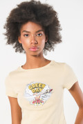 Camiseta en rib kaki clara manga corta de Green Day