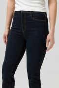 Jean jegging súper tiro alto azul intenso con cremallera