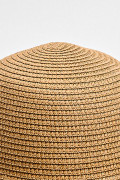 Sombrero unicolor con ala ancha y trenzado decorativo