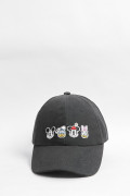 Cachucha beisbolera negra con bordado de Mickey and Friends