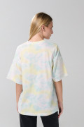 Camiseta oversize azul tie dye de Coca-Cola manga corta