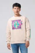 Buzo kaki claro cuello redondo de Rick and Morty