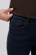 Jean tiro bajo slim azul intenso con cremallera