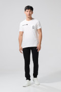 Jean skinny ceñido negro con tiro bajo y bolsillos