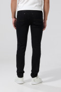 Jean skinny ceñido negro con tiro bajo y bolsillos