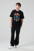 Camiseta de Nightmare Before Christmas Negra manga corta