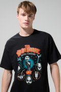 Camiseta de Nightmare Before Christmas Negra manga corta