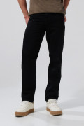Jean 90´S negro bota recta con tiro bajo y bolsillos