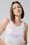 Camiseta manga sisa crema clara de Looney Tunes