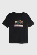 Camiseta negra del Festival Cordillera oversize manga corta