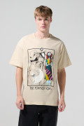 Camiseta kaki de Nightmare Before Christmas manga corta