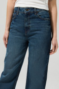Jean 90´S azul oscuro bota recta con bolsillos y tiro alto